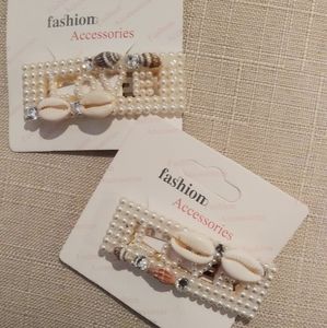 Summer White Pearl Hair Clip